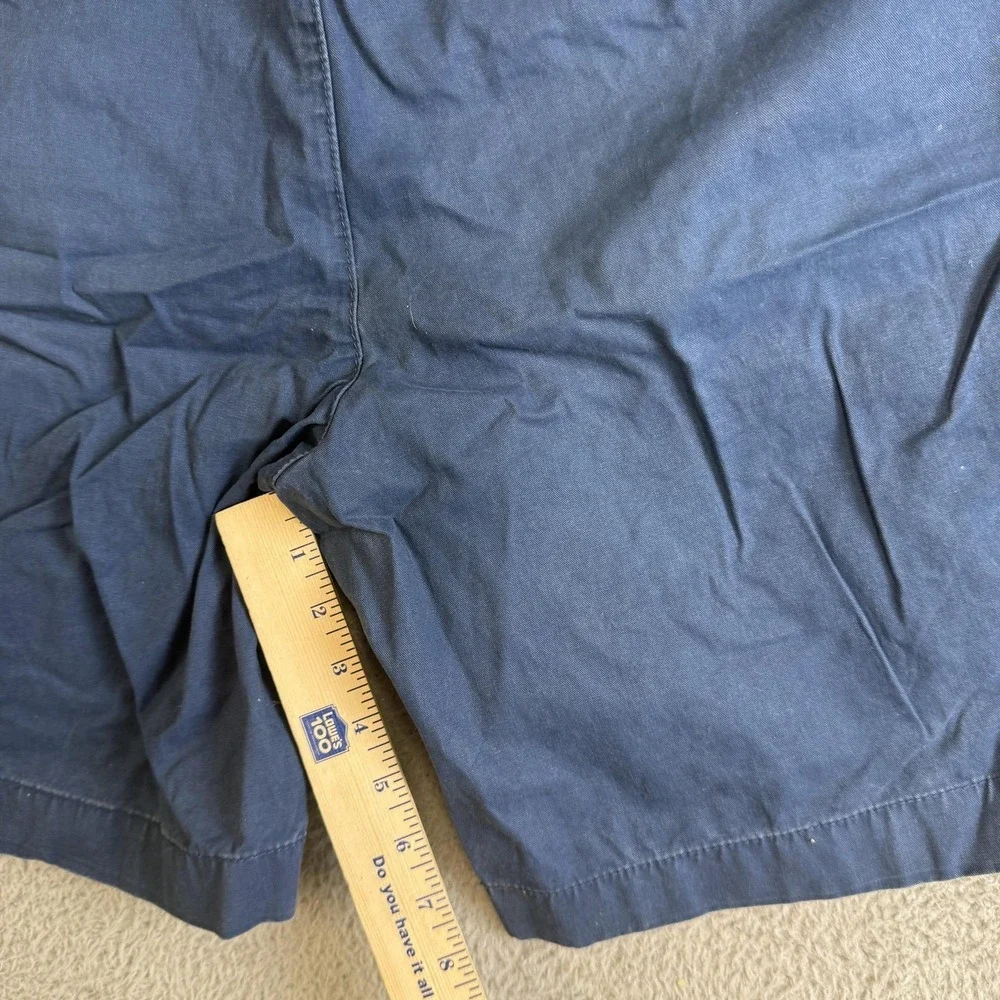 Tommy Hilfiger Shorts Mens 42 Blue Chino Custom Fit Flat Front Cotton Casual